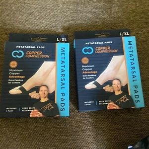 Matatarsal pads copper compression 2 pairs